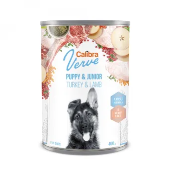 Calibra Dog Verve konz.GF Junior Turkey&Lamb 400g