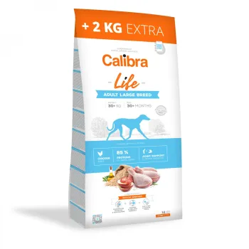 Calibra Dog Life Adult Large Breed Chicken 12+2kg