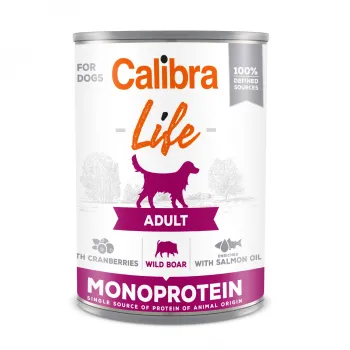 Calibra Dog Life  konz.Adult Wild boar with cran. 400g
