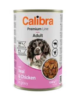 Calibra Dog Premium konzerva with Veal&Chicken 1240g