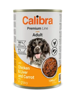 Calibra Dog Premium konzerva with Chicken&Liver 1240g
