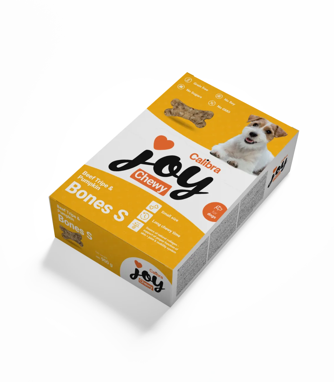 Calibra Joy Dog Chewy Beef Tripe & Pumpk. Bones S 900g