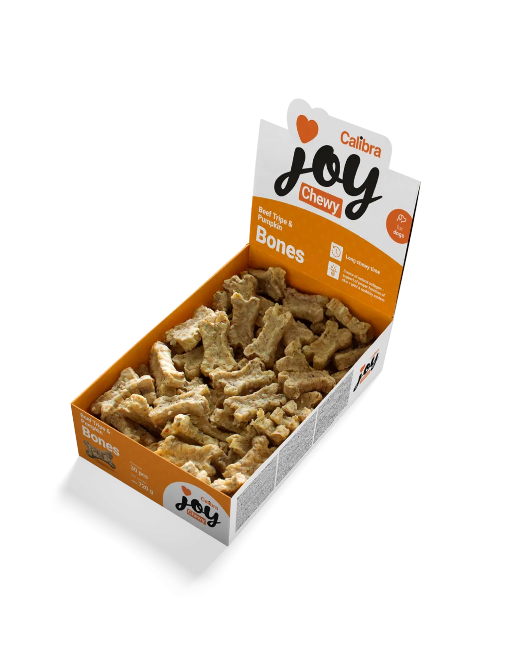 Calibra Joy Dog Chewy Beef Tripe & Pumpk. Bones S 900g