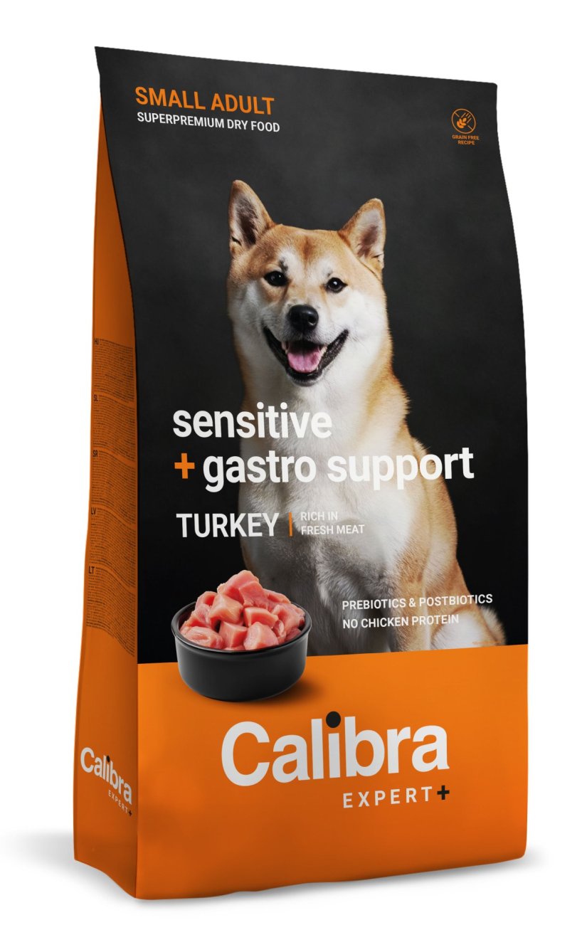 Calibra Dog EXPERT+ Adult Small Sensitive & Gastro Support 400g