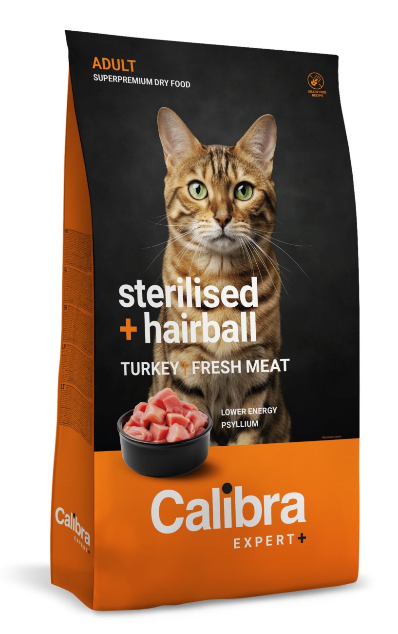Calibra Cat EXPERT+ Adult Sterilised & Hairball 1,5kg